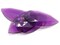 4 50mm Faceted Teardrop Purple Vintage West German Plastic Cabochons